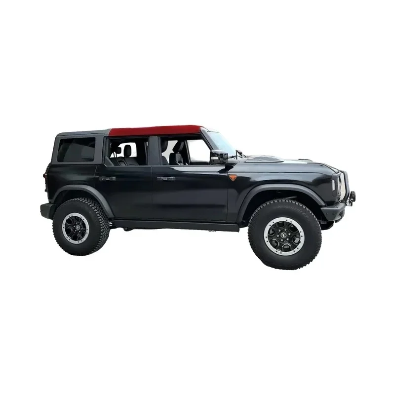 New Style Two-Row Red Waterproof Soft Top Convertible Kit With Roof Platform Universal 4x4 Off Road Vehicle Exterior Accessories