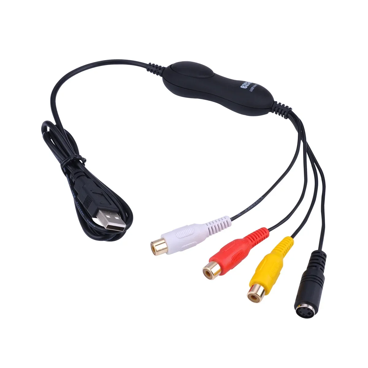 Ezcap158 USB 2.0 Audio Video Capture Card AV S-Video Analog Video Recording for VHS Player V8 Hi8 Camcorder Camera Windows MAC