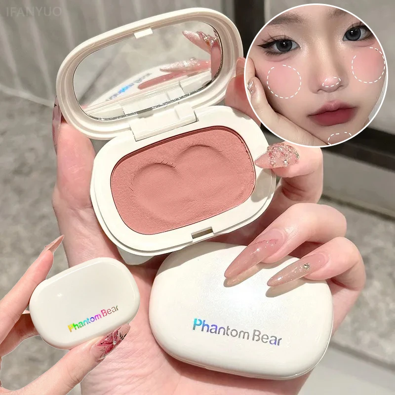 Enkele kleur Blush Zijdeachtige textuur Hoge kleur Geen poedergevoel Lage verzadiging Langdurige natuurlijke matte Blush Crème Gezichtsmake-up