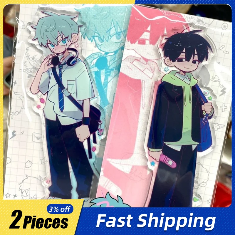 

10cm/3.93in AlienStage Anime Creativity Peripherals Creativity Acrylic Desktop Display Cartoon Holiday Gift Ornaments Toy Crafts