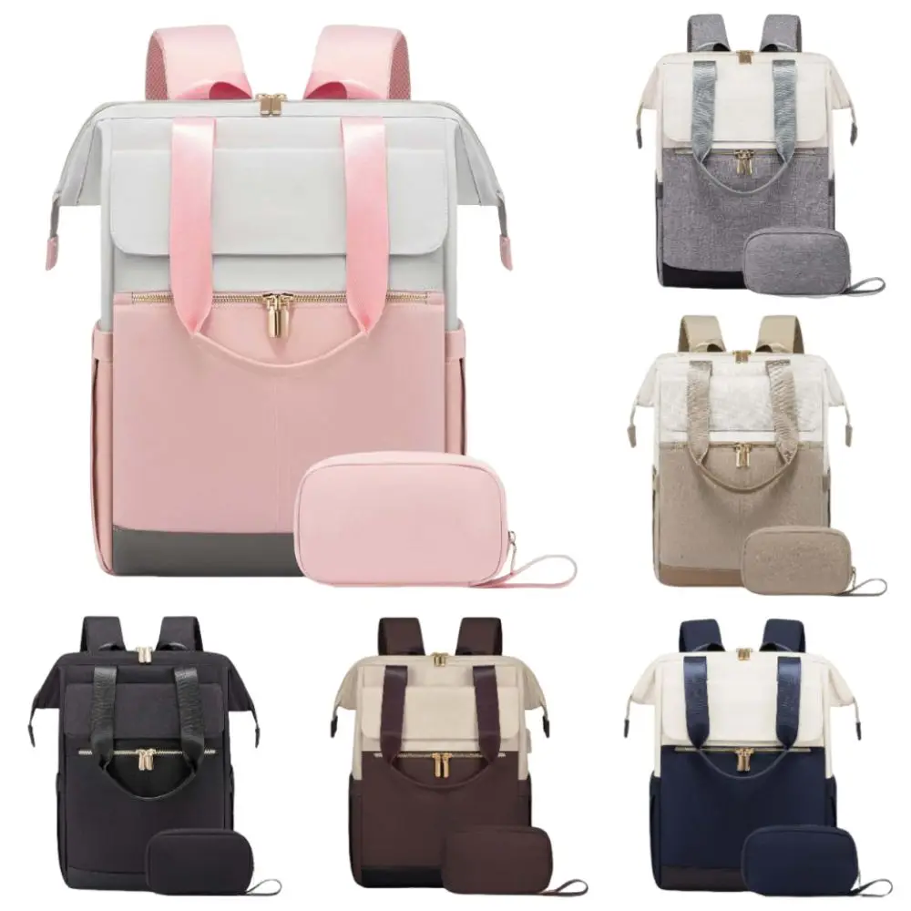 Large Capacity Travel Laptop Backpack Waterproof Multifunctional Mommy Shoulder Bag Breathable Wear-resistant
