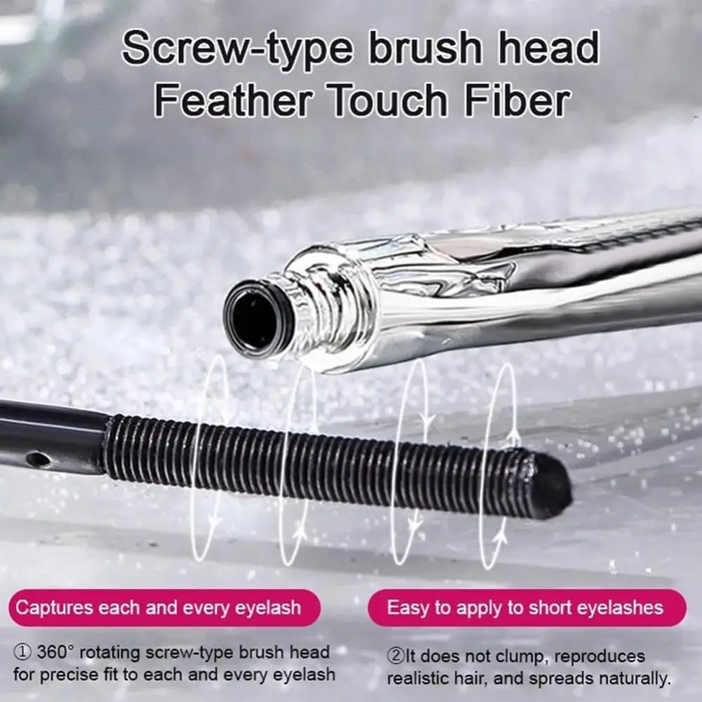 มาสคาร่าเพิ่มความหนาให้ดวงตาของคุณ ปริมาณมากและยาวนาน หลอดเหล็กขนาดเล็ก มาสคาร่าเหล็กขนาดเล็ก กันน้ำ มาสคาร่าติดทนนาน