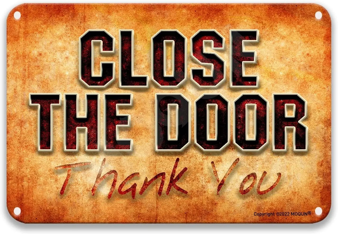 Please Close The Door Thank You Vintage Signs Cardinal Decorations For Home Garage Sign Party Tin Sign Metal 8X12