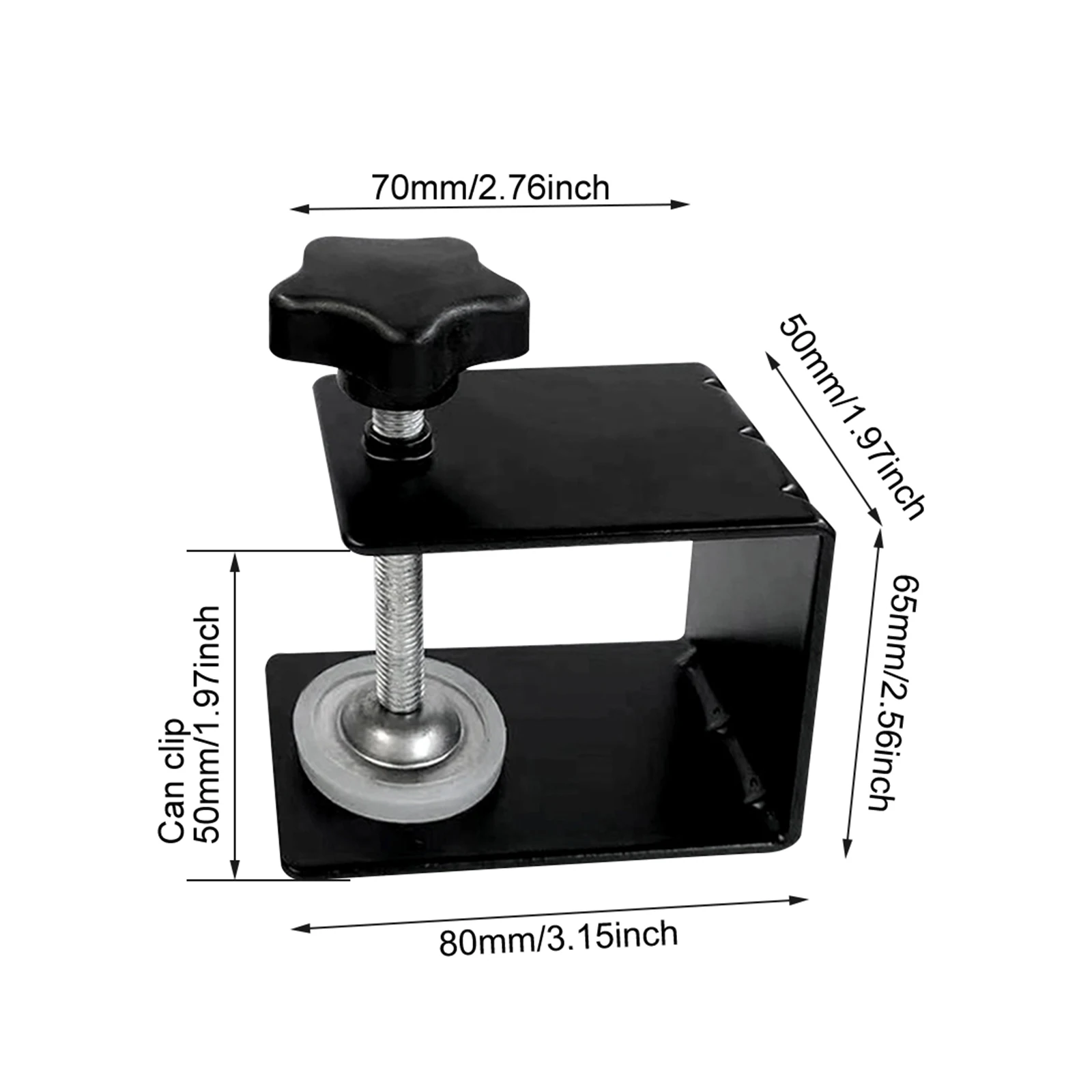 Accessories C-Clamp Drawer Clip Steel Plate 1pc/2pcs/4pcs/6pcs Black Bracket Cabinet Tool Cold-Pressed Brand New