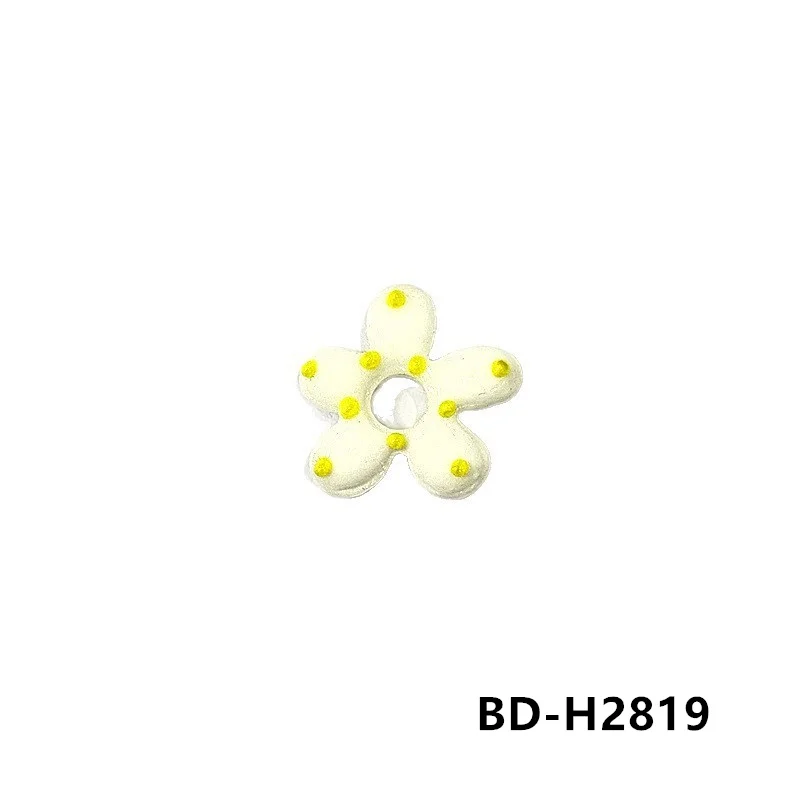 2Stück Dopamine farbige hohle Blumen Glasperlen INS Mini Blumen Charm Anhänger DIY Handgemachte Schmuckzubehör Bastelzubehör für Handwerker Perfektes Feiertagsgeschenk zur Armbänder Halsketten Herstellung – Detail 22