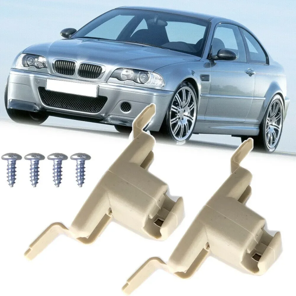 2 Stück Auto-Sonnenblenden-Clips 51168243575   Autoteile für BMW 1999–2000 323i E46 2000 323Ci E46 2000 323i Wagon E46 2000 328Ci E46