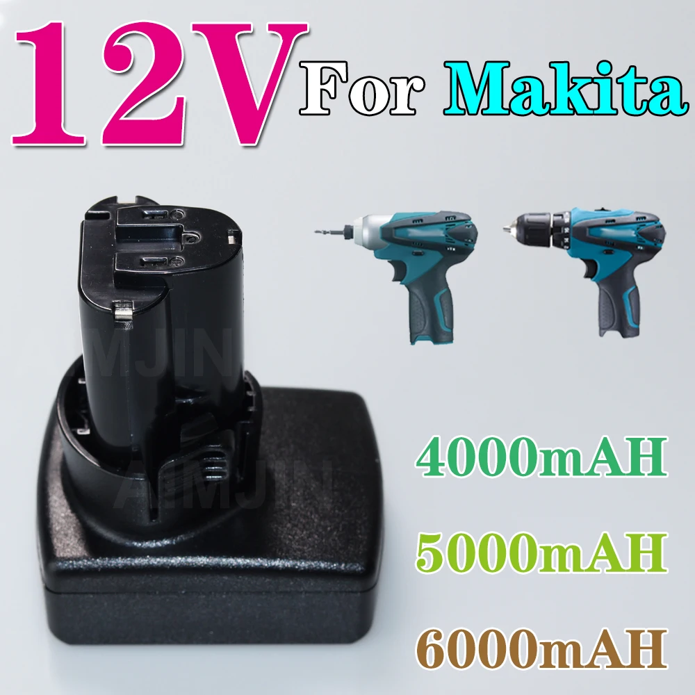 

10.8V for makita BL1014 BL1013 6000mAh 12V Max Lithium Battery TD090DW 194551-4 TD090D LCT203W LCT204 194550-6 DF030D