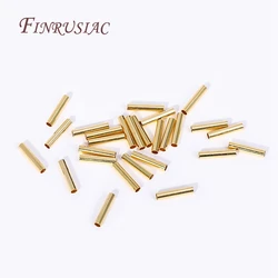 Hollow Tube Beads Jewelry Connectors 18K Gold Plated Hollow Straight Tube 2X10MM,Hole Size 1.6MM,DIY Jewelry Making Accessories