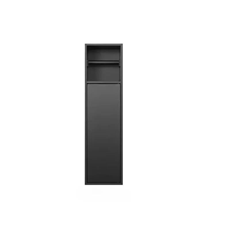 Stainless Steel Recessed Niche, Concealed Embedded Bathroom Cabinet with Toilet Brush & Toilet Paper Holder for Hotel Bathroom