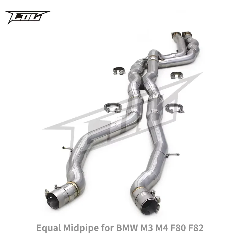 

BSK Exhaust Equal Length Mid Pipe for BMW M3 M4 F80 F82 F83 S55 3.0T 2014-2019 Stainless Steel Pipe Muffler Racing Car Escape