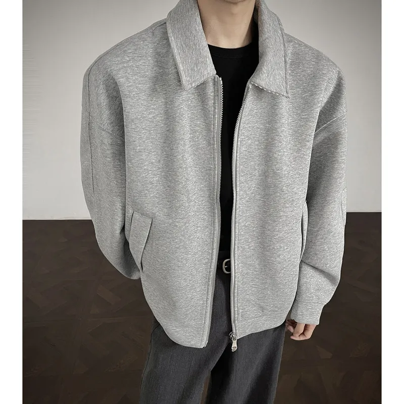 

Мужской кардиган Cleanfit American Sle на весну и осень, широкий кардиган Jaet с отложным воротником, рекламное пальто, молодежный тренд