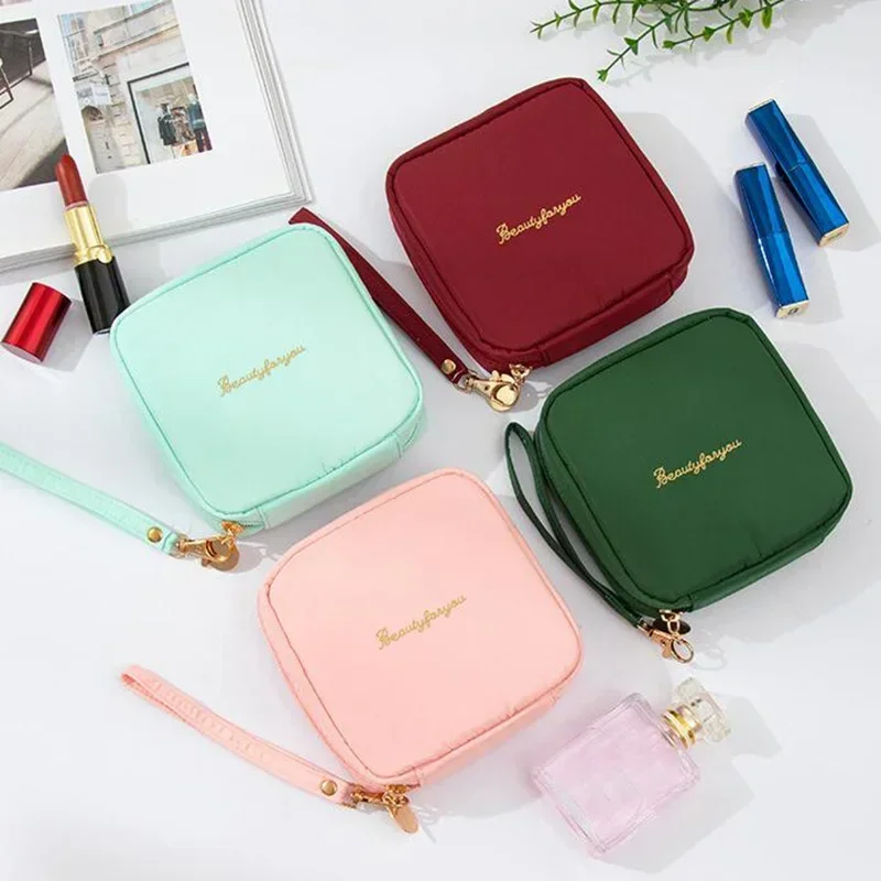 New Cute Mini Cosmetic Bag Zipper Coin Purse mini Wallet Portable Women Small Makeup Pouch Organizer Case Lipstick Storage Bag