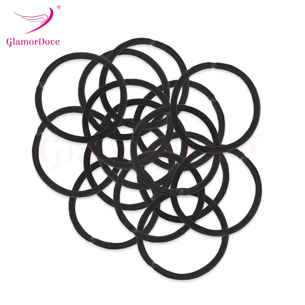 GlamorDove Hair Bands Rope Soft Seamless High Elastic Rubber Ropes Scrunchies Headband Ties Ponytail Holders for Men Girls