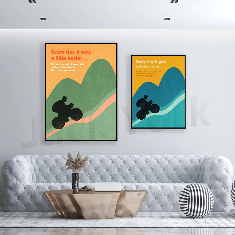Póster de ciclismo, impresión  - Cycling Quote reseña y precio