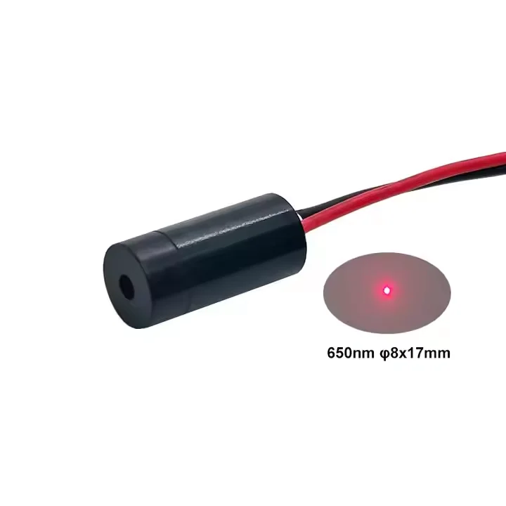 650nm 1mW Red Laser Module Dot Fixed Focus Laser Light 8x17mm Laser Positioning Module