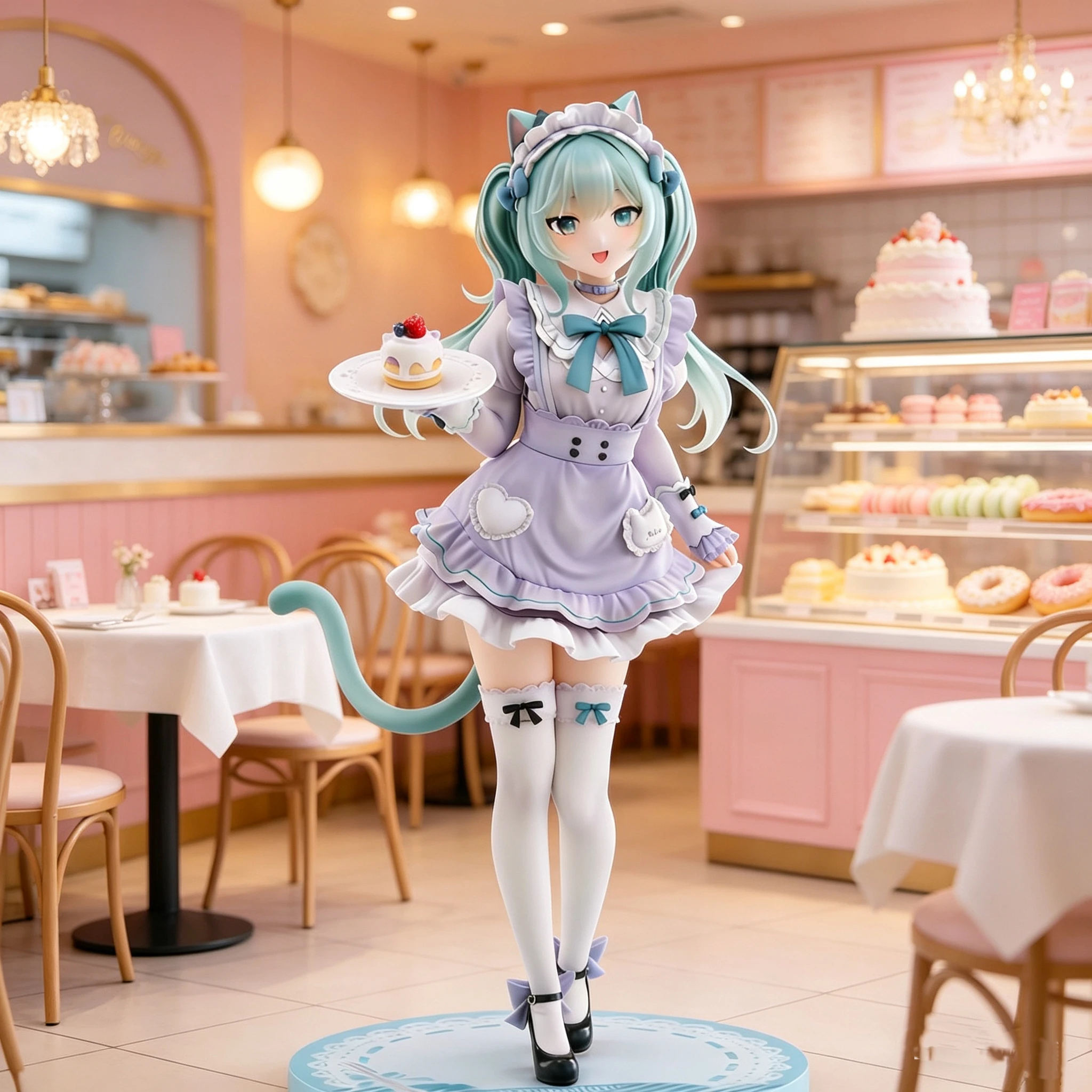 

2026 Anime Merch Hatsune Miku Anime Girl Figures Fashion Figure - Fancy Ver. Cat Maid - Natsuki Amashiro Ver. Figurines Doll
