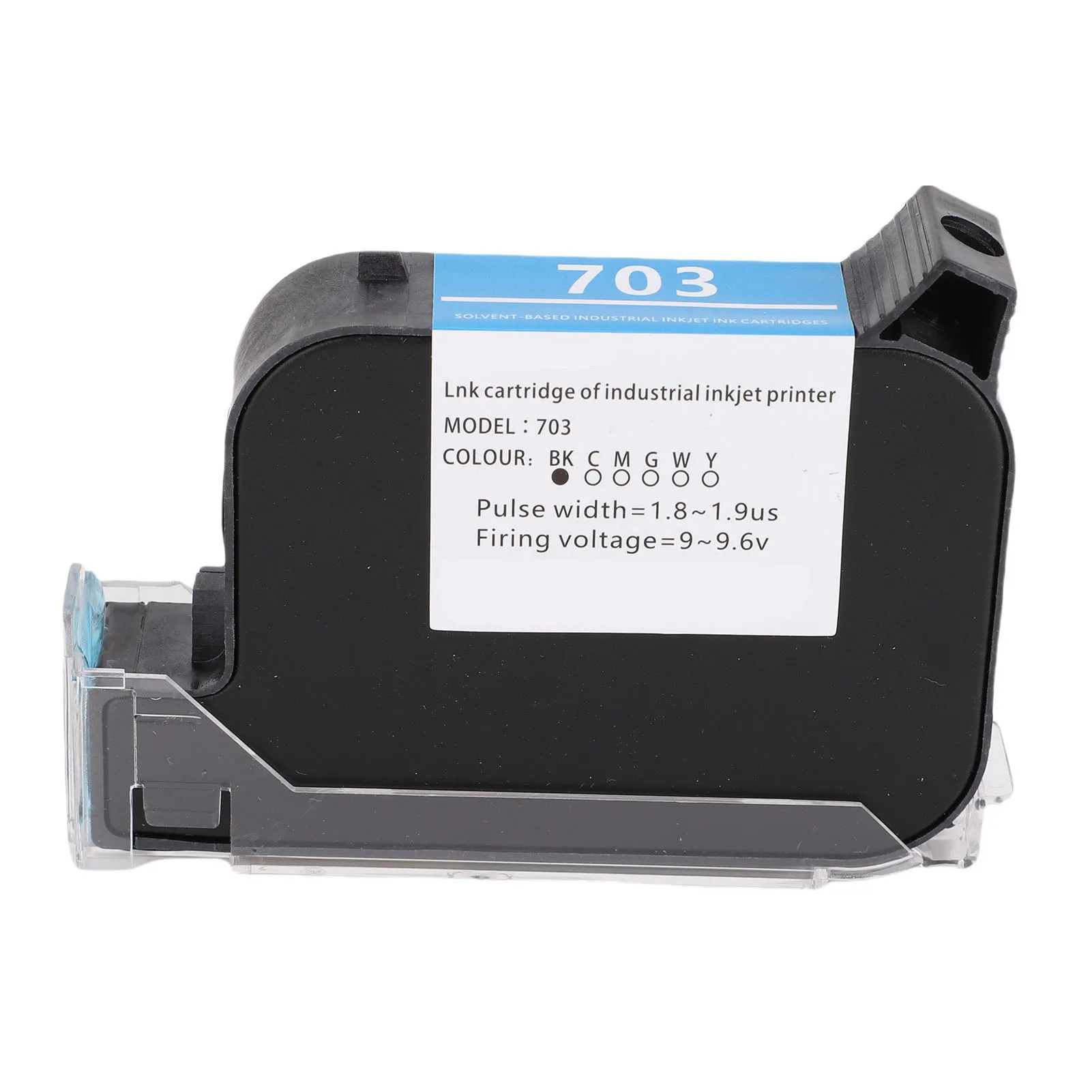 

Handheld Inkjet Printer Ink Cartridge 42ML Black Quick Drying High Adhesion 12.7mm Handheld Printer Ink Cartridge