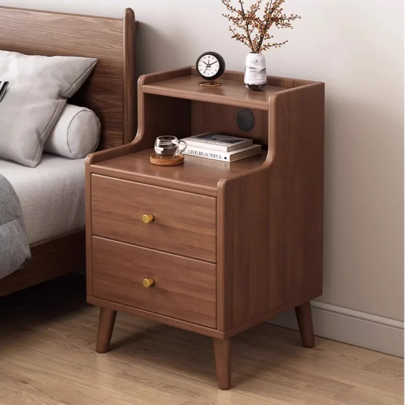

Новая прикроватная тумбочка в китайском стиле из массива дерева, простая, для дома, для спальни, с небольшим отсеком для хранения