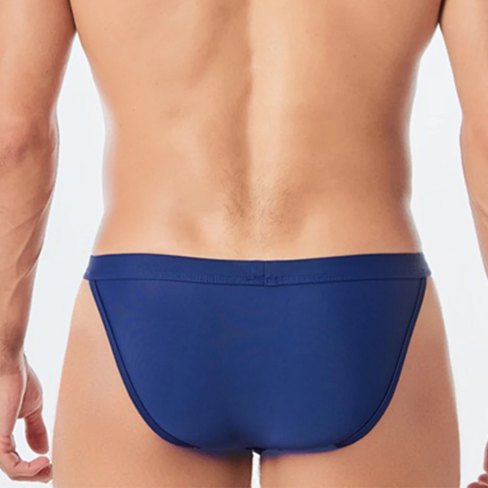 Mannen Zwembroek Dunne Ondergoed Lage Taille Mannen Bikini Badmode Badpak Swim Surf Sexy Slips Grote Pouch-Cup shorts Zomer