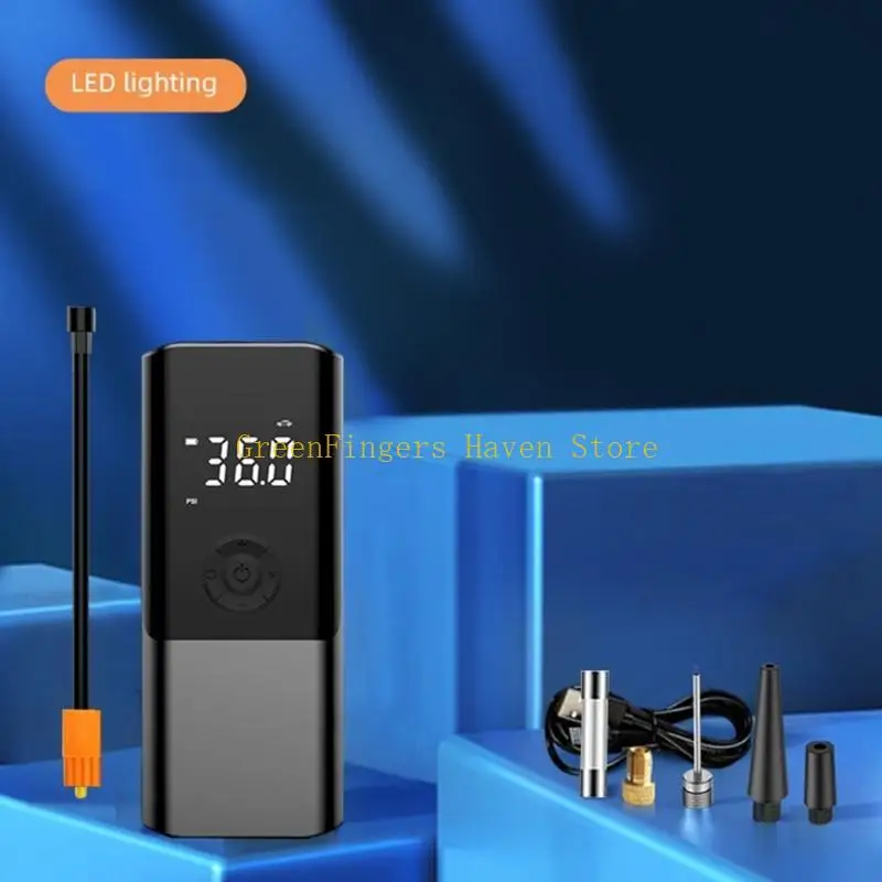 F68D 車のエアコンプレッサー充電式タイヤインフレーターデジタル圧力計 150PSI オートバイボールバイクポータブル