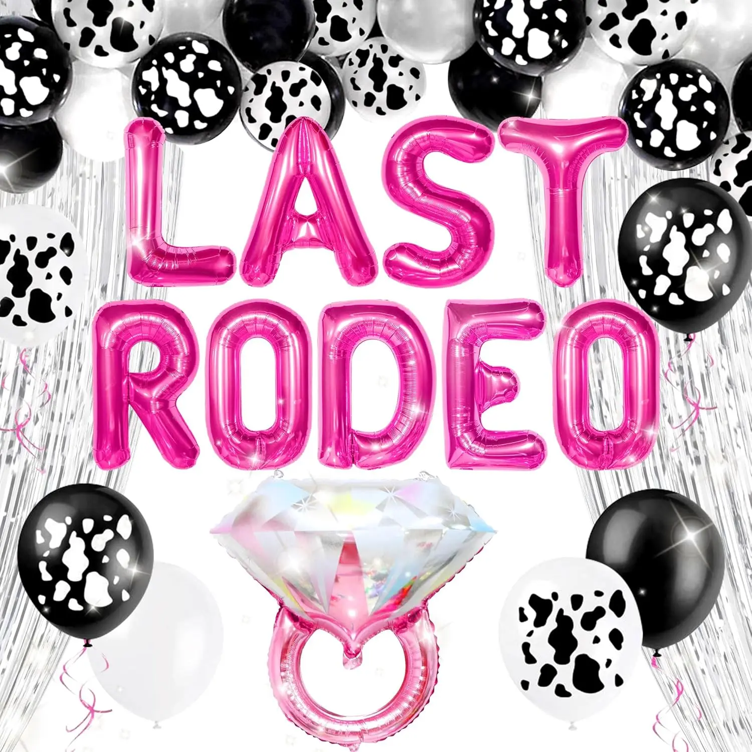 Laventy 23 PCS Cowgirl Bachelorette Party Decorations Last Rodeo Bachelorette Party Decorations Last Rodeo Balloons