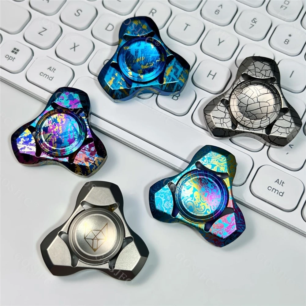 

Spirit Titanium Fidget Spinner Splashing Ink Design Stress Relief Toy Office Desk Accessories Gyro