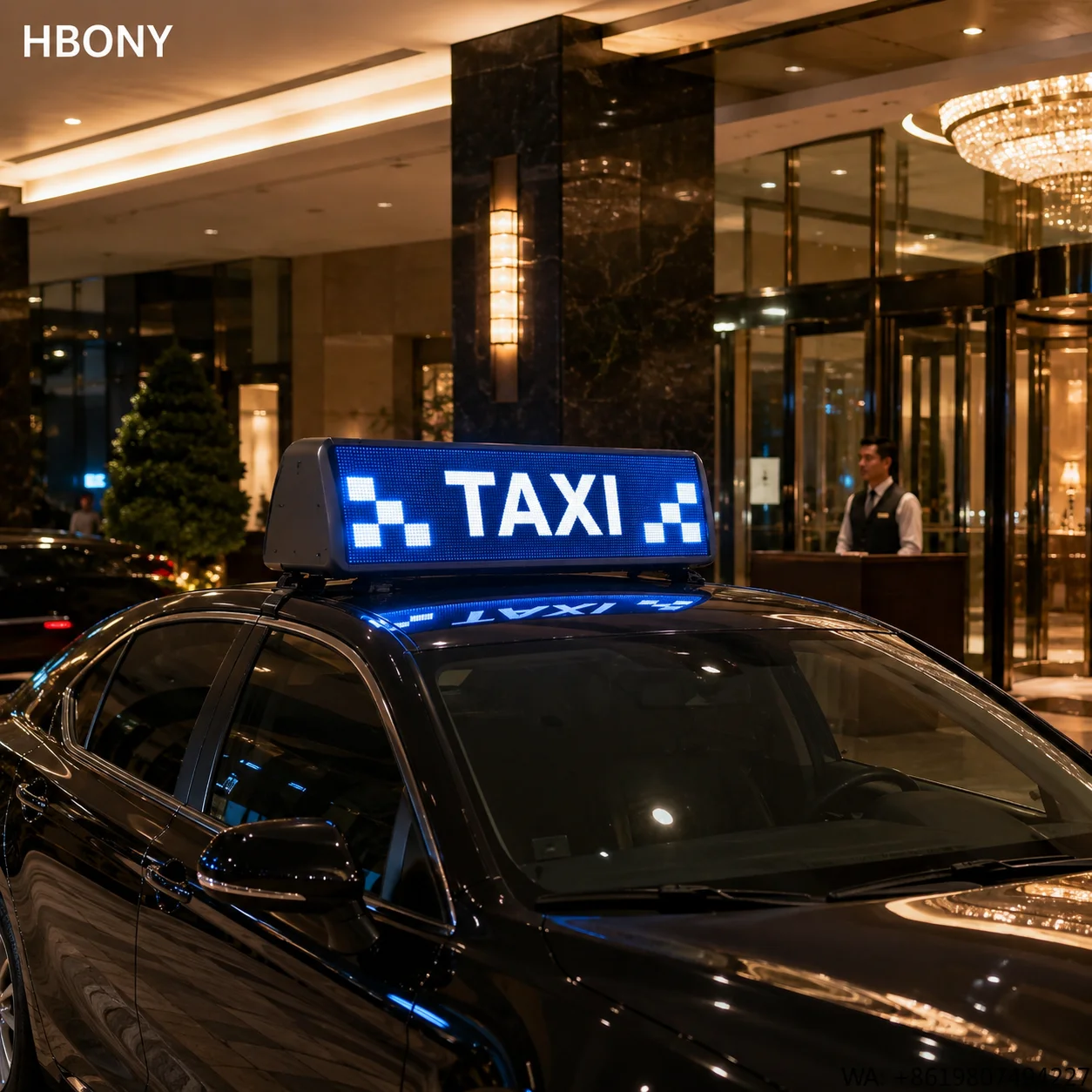 

Wireless Control Taxi Roof LED Display WiFi 4G GPS Double Sided Car Top Advertising LED Screen IP65 Waterproof High Brightness