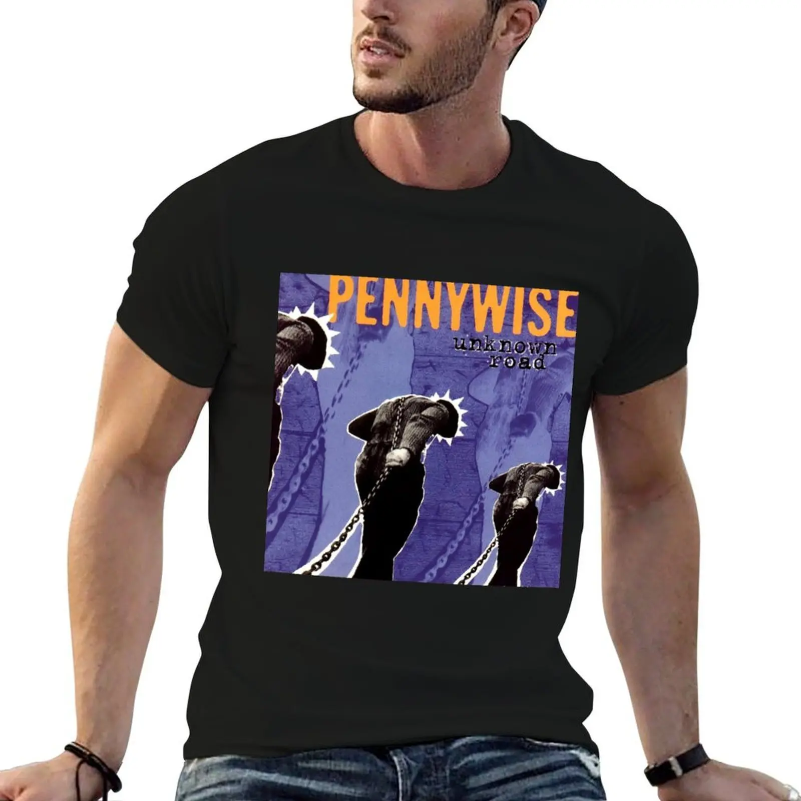 

Pennywise unknown road T-Shirt man t shirts high quality luxury brand t shirt man plain T-Shirt