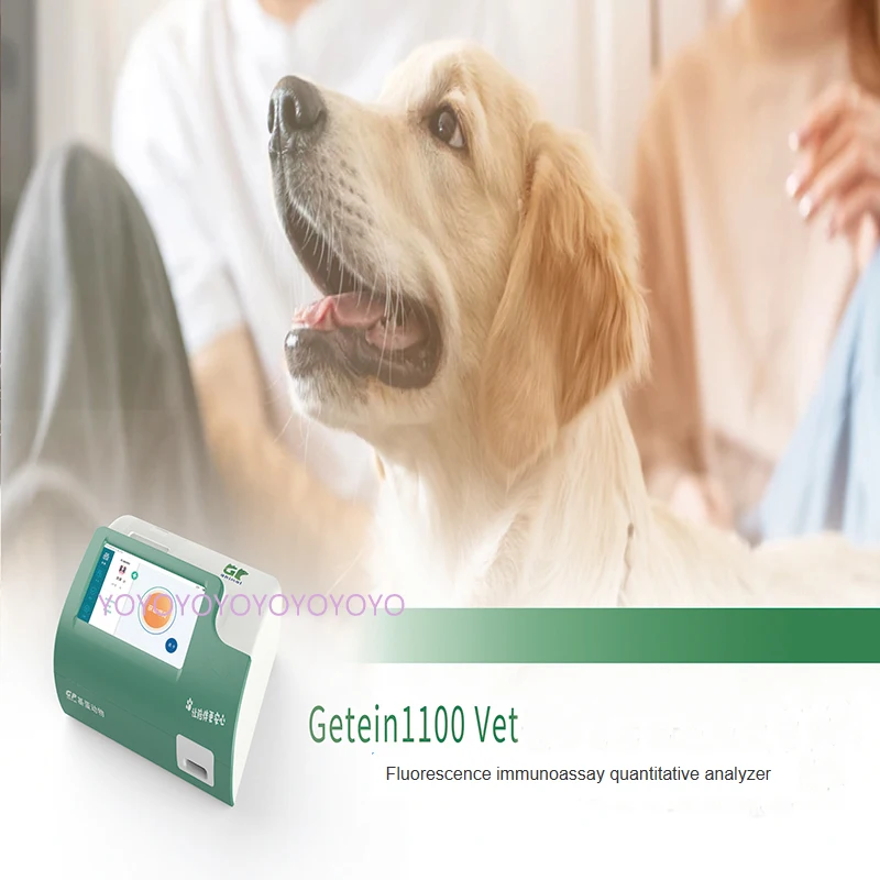 Getein 1100 Vet POCT Diagnostic Device Pet Canine Cprog Test Veterinary Immunofluorescence Quantitative Analyzer