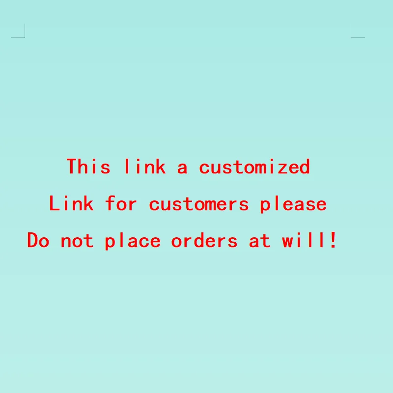 Enlace especial (no un producto; no realice un pedido fácilmente; pedidos realizados sin recibir el producto)