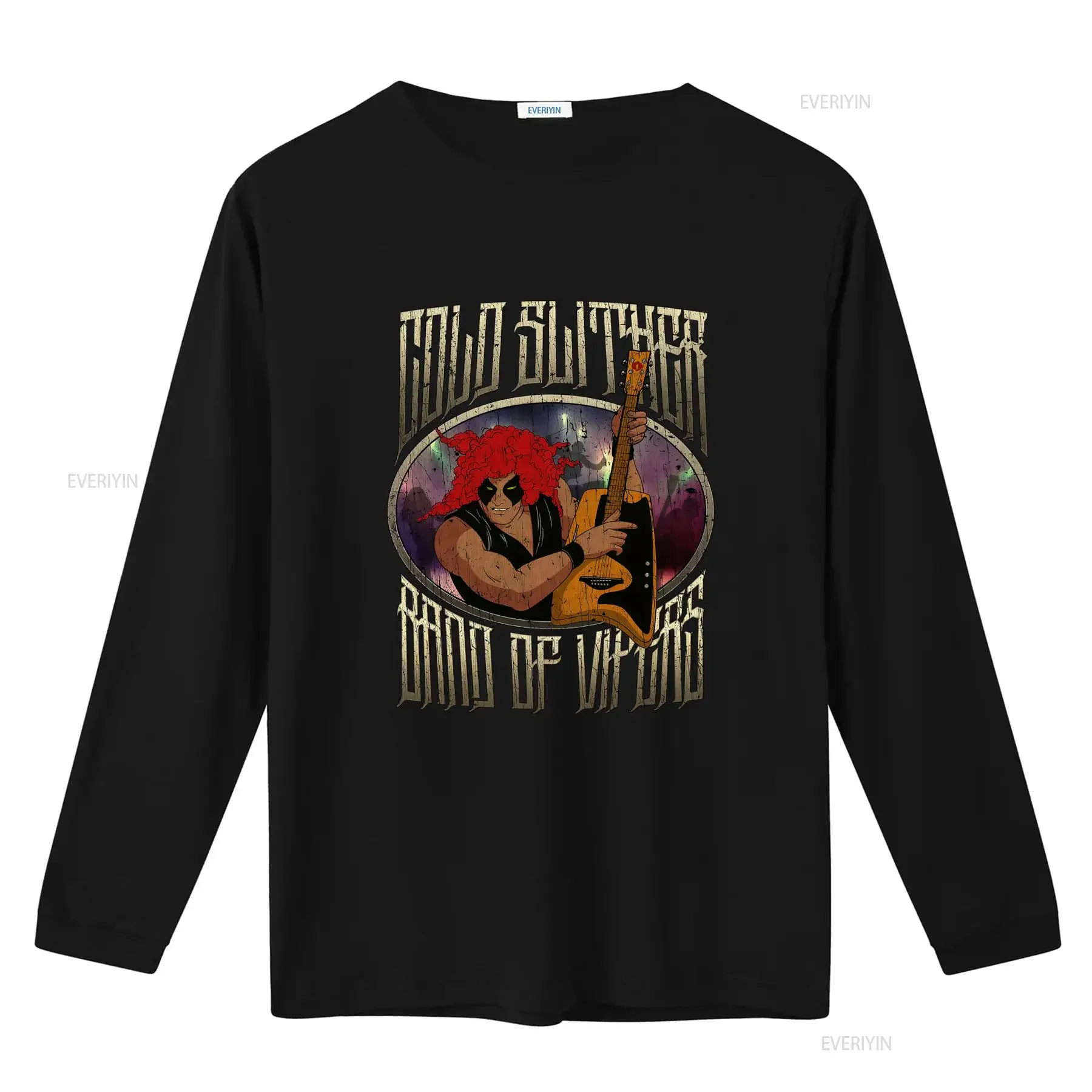 Cold Slither Band Of Vipers 1985 Vintage Style Rock Guitarist Men's T Shirt vintage Washed Slightly homme Top For Everyday Wear