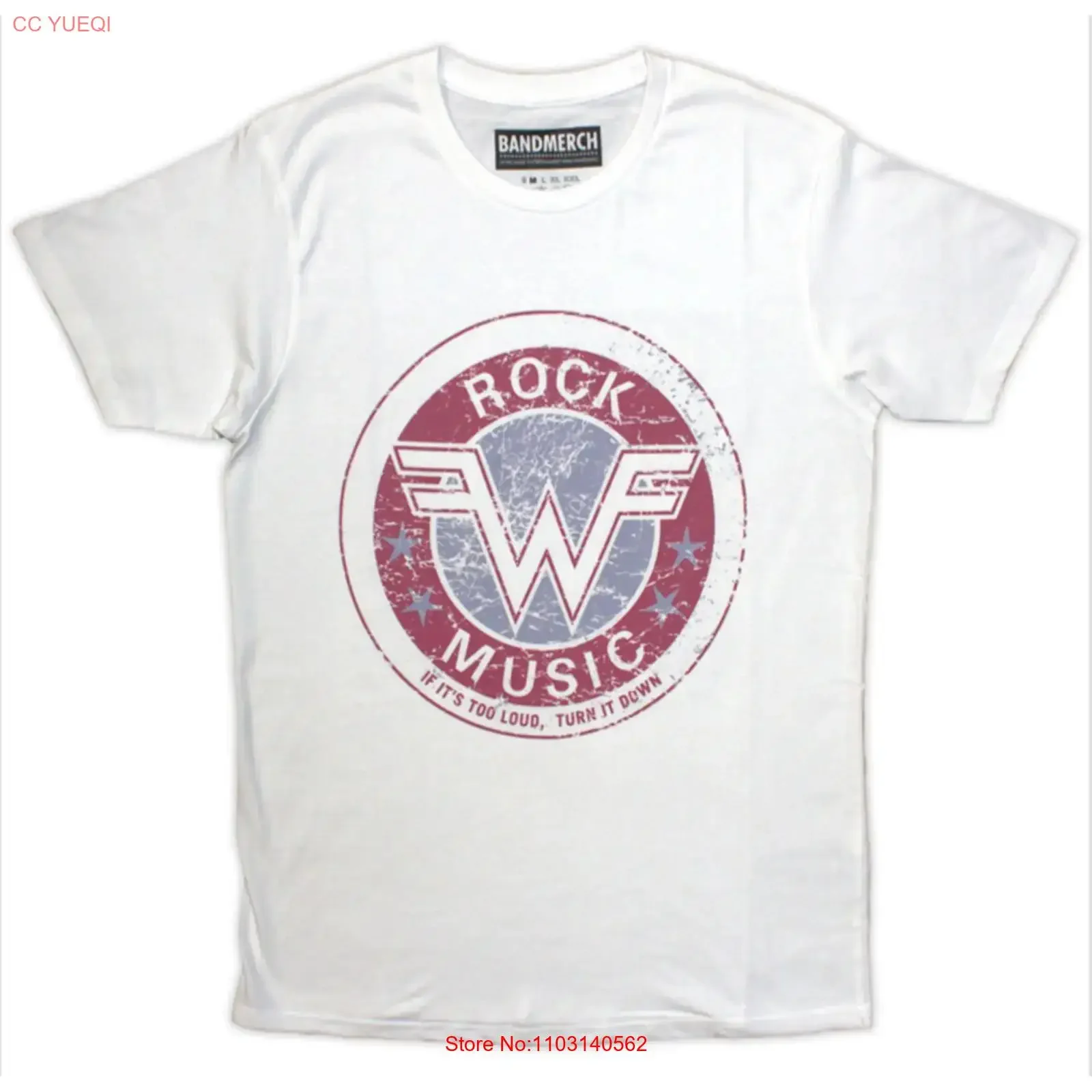

WEEZER ROCK MUSIC ОФИЦИАЛЬНАЯ ФУТБОЛКА MERCHANDISE винтажная стираная дизайнерская одежда с графикой Удобная стильная уличная одежда