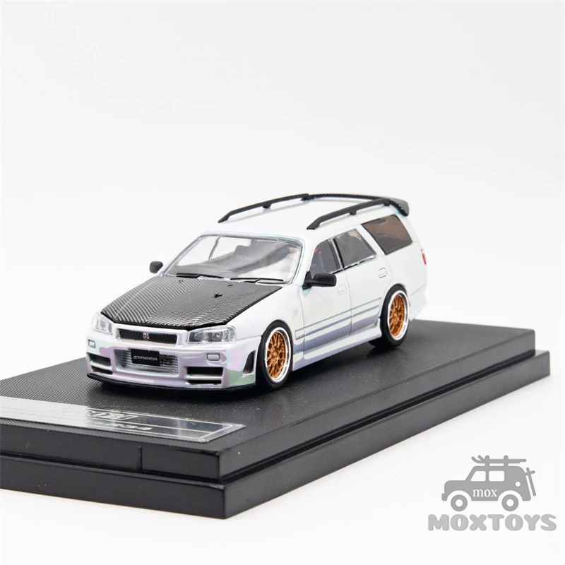 ZOOM 1:64 R34 Stagea WC34 260RS Diecast Model Car