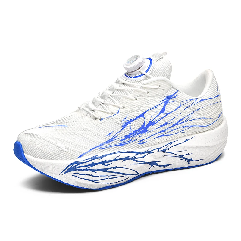 새로운 남성용 야외 스포츠 캔버스 신발 – 쿠셔닝과 지지력을 위한 두꺼운 밑창을 갖춘 가볍고 편안한 디자인. 하이킹에 이상적