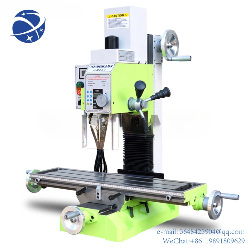 

YYHCNUMOBAMS NU25V Vertical Column Metal Milling Machine/750W Brushless Drill&Mill Lathe