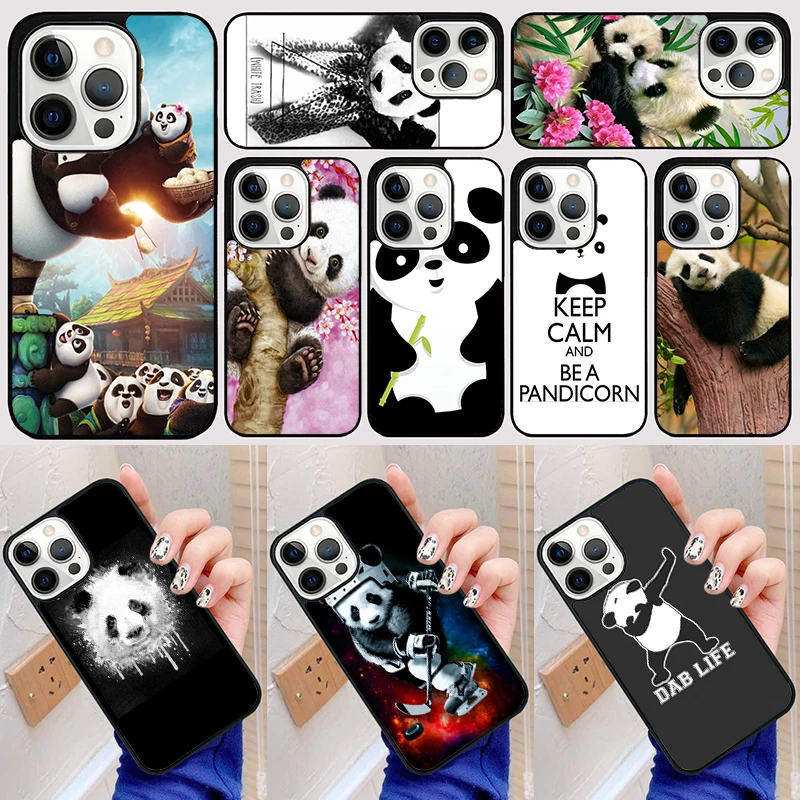 Чехол для телефона с надписью keep calm and be a pandicorn panda, чехол для iPhone 15 SE2020 14 13 11 12 Pro Max mini XS XR X 8 Plus 7 6S, чехлы