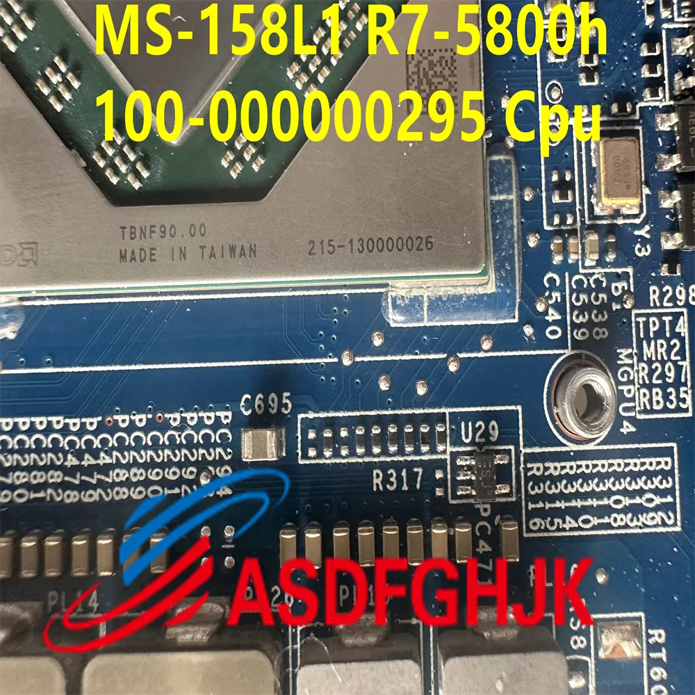 Original MS-158L1 for MSI, ALPHA 15 B5EEK MS-158L laptop motherboard, MS-158L1 VER1.0W R5-5600H, CPU/ R7-5800H CPU W6600 test OK