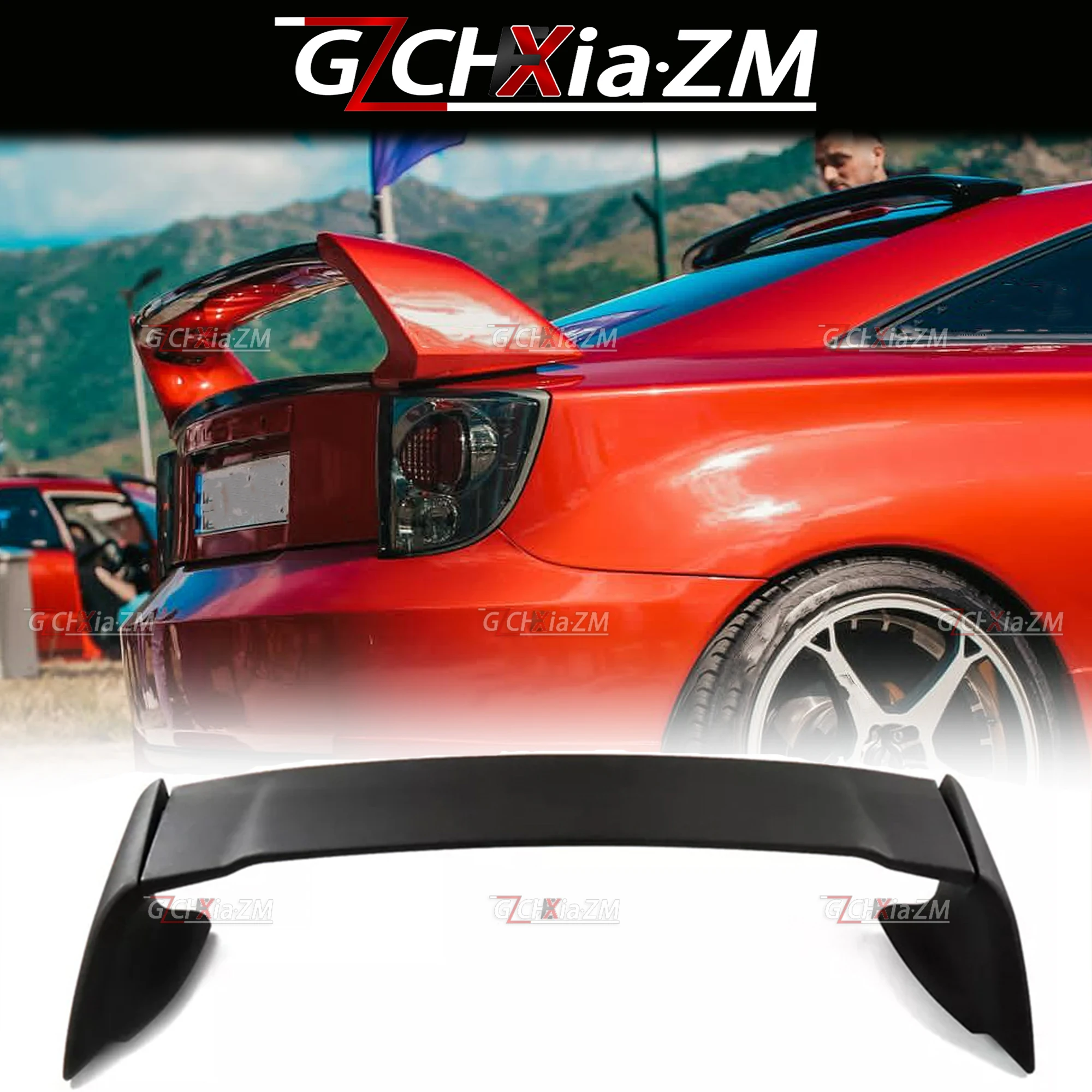 For 2000-2005 Toyota CELICA Trunk Lid Spoiler VVT High-Quality ABS Material GT Style Rear Diffuser Spoiler Body Dynamics Kit view 2