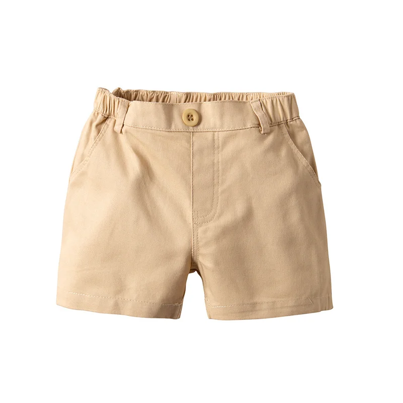 DE PEACH New Summer Infant Baby Casual Shorts Pants For Boys Girls Clothes Newborn Toddler Shorts Elastic Waist Solid Color