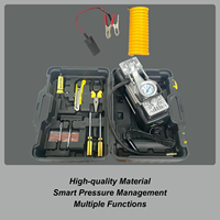 Air Compressor Case Air Pump Tools Set High Pressure 12V Portable Inflator Kit For Truck Car Camping Travel RV Emergencies Home