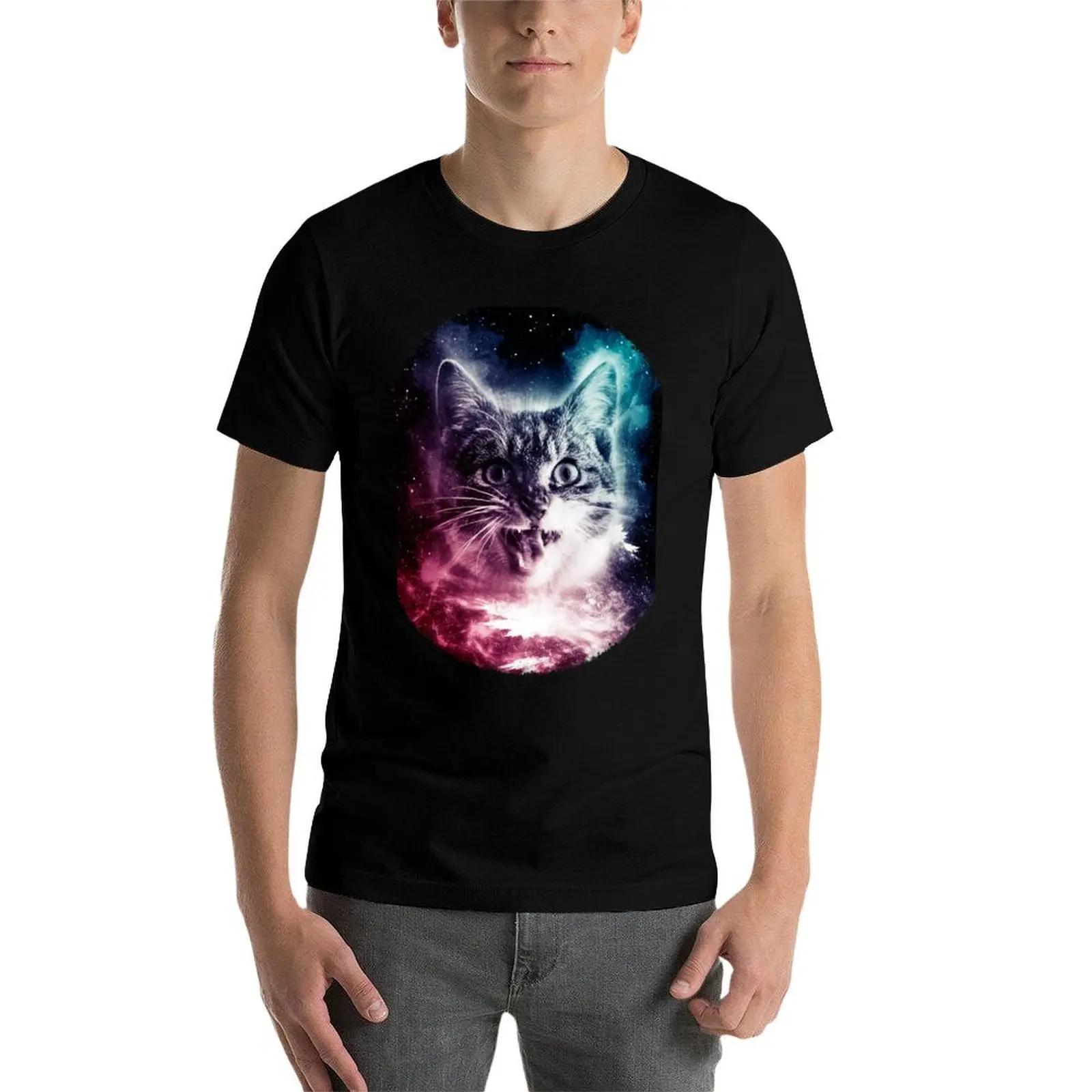 

Cat In Space Shirt Cosmic Galaxy Trippy Vintage Kitty Tshirt T-Shirt man t shirt designer man graphic t shirt T-Shirt