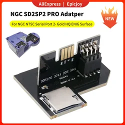 SD2SP2 Jogar TF SD Leitor de Cartão Adaptador, Porta Serial NGC NTSC, Ouro HQ, ENIG Superfície, 1 5 10 Pcs