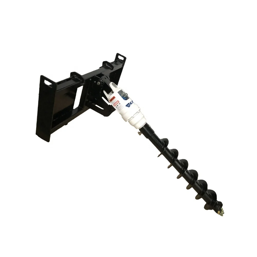 

KINGER Excavator Auger Drive Skid Steer Earth Drill with CE ISO for Sale