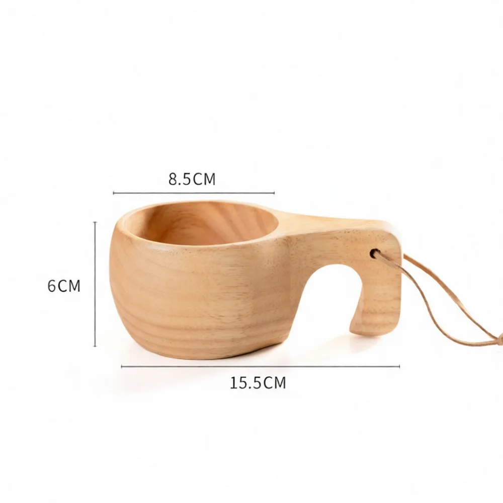 Creative Walnut Wood Drinkware Unique Handmade Coffee Mug Durable Solid Timber Milk Cup Gift For Home Office Use
