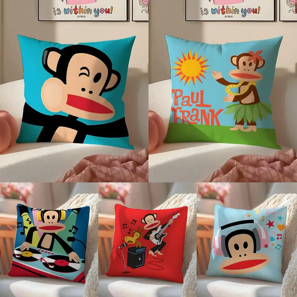 Paul f-Frank brand Pillow Case Double-Sided Plush Sofa Cushion Covers Organic Breathable Invisible Zipper