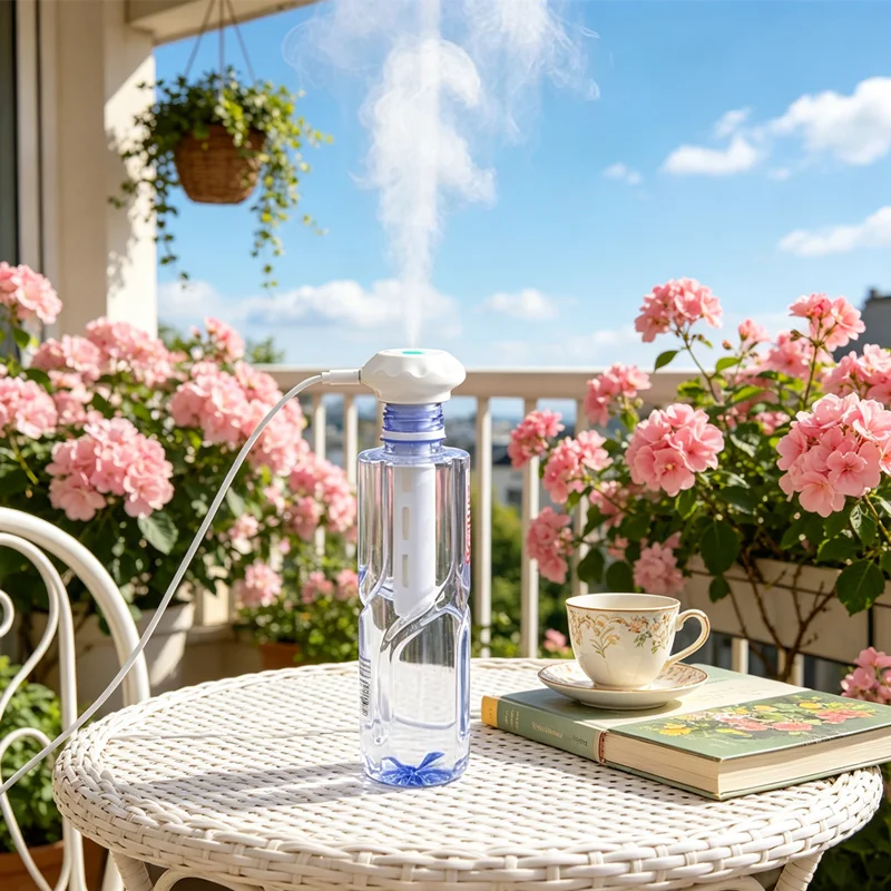 

Portable Mineral Water Mist Humidifier Super Quiet, with Adjustable Length, Dormitory Car Office Bedroom, USB Personal Cool Mist