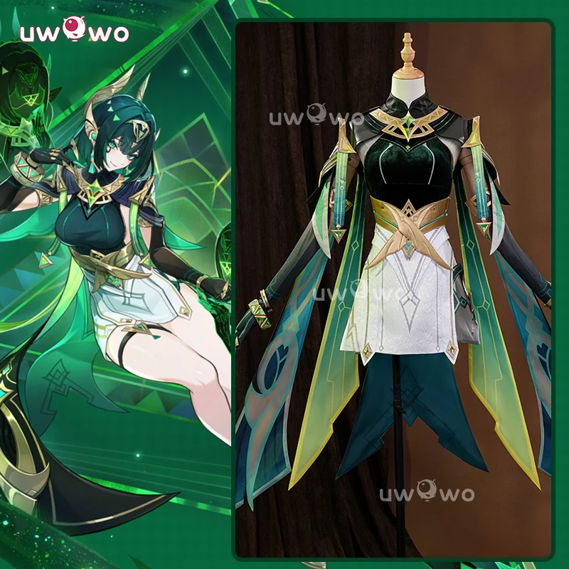 UWOWO Nefer Cosplay Collab Serie: Spiel Genshin Impact Nefer Nod-Krai Cosplay Kostüm XS-2XL Halloween Kostüm