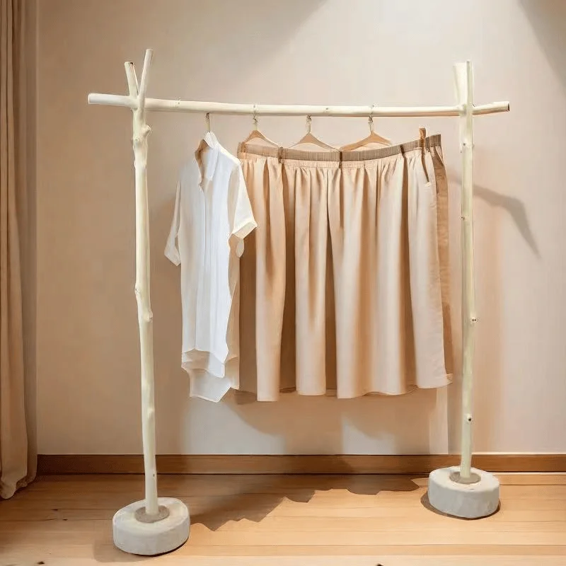 

Gold Commercial Clothes Rack Unique Space Saving Modern Japanese Clothing Racks Bedroom Nordic Percheros De Pared Room Furniture