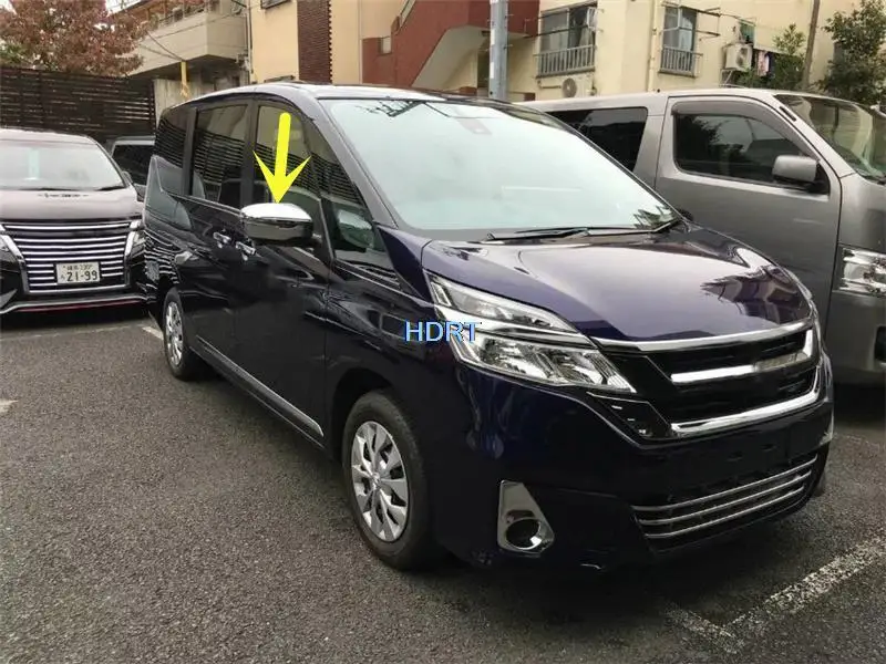 

Крышка для бокового зеркала заднего вида в дверь автомобиля, крышка заднего вида, аксессуары в стиле рамы для Nissan Серена e-Power Highway Star 2016-2019