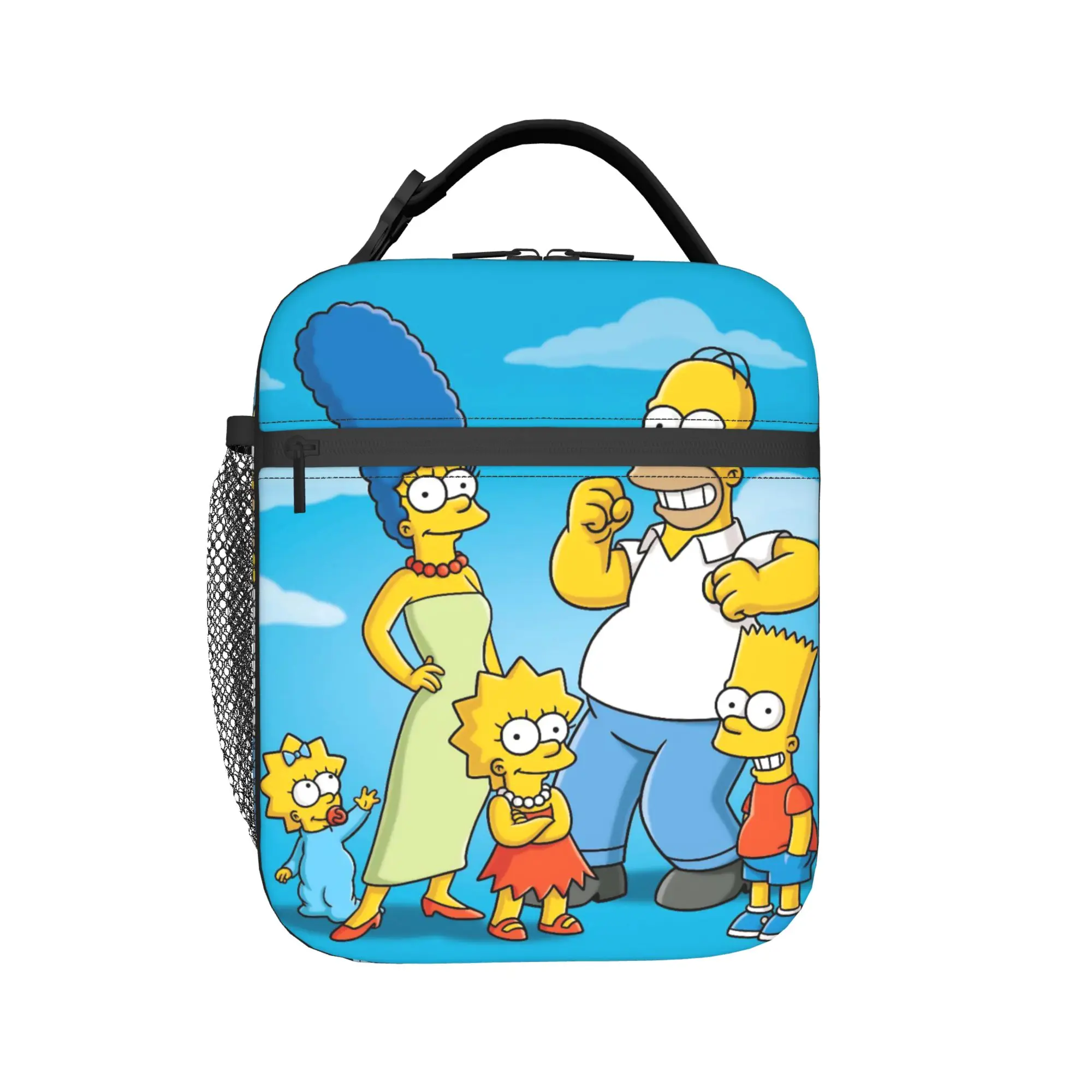 Anime Simpsonseds Cartoon Thermal Insulated Lunch Bag for Picnic  Portable Bento Box Men Women Thermal Cooler Food Box